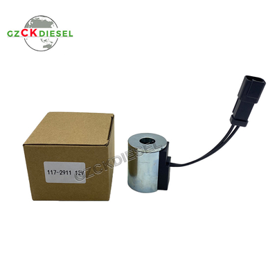55MM DC12V катушка соленоидного клапана 117-2911 1172911 для загрузчика задней обуви CAT 420D 442D 430D 432D 416C